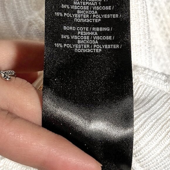 Balmain Gold Buttons White Cropped Cardigan Sweater - Picture 8 of 9